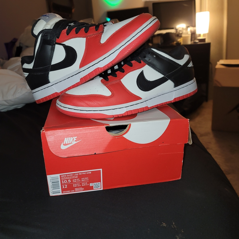 Nike Red and Black Sneakers